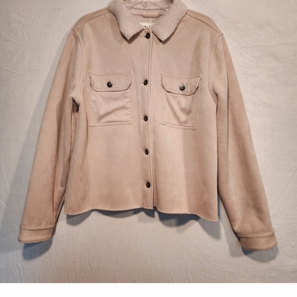 dylan Jackets & Blazers - Dylan Light Pink Jacket with Plush Collar